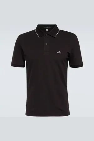 C.P. Company Cotton-blend piquÃ© polo shirt