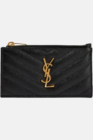 Saint Laurent Monogram zipped leather wallet