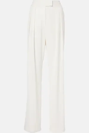 The Sei Pleated crÃªpe wide-leg pants