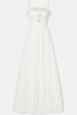 Giambattista Valli Ruffled cotton maxi dress