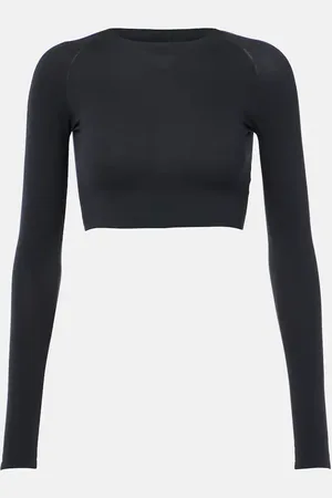 Alaïa AlaÃ¯a Jersey crop top