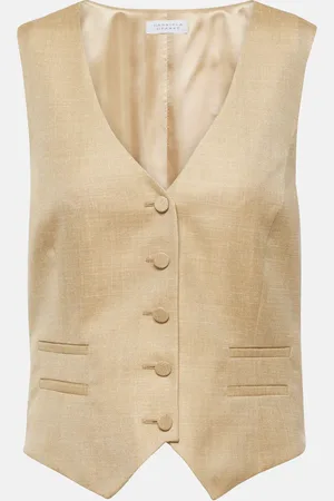 GABRIELA HEARST Wool, silk and linen vest