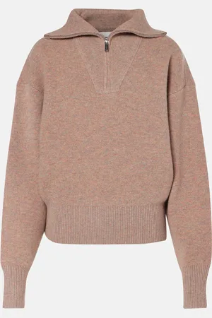 Marant Etoile Laranne wool-blend half-zip sweater