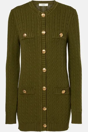 Chloé ChloÃ© Cable-knit cotton cardigan