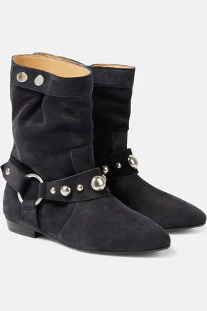 Isabel Marant Stanya studded suede ankle boots