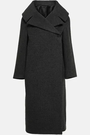 Totême Oversized wool-blend felt wrap coat
