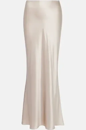 The Sei Silk satin maxi skirt