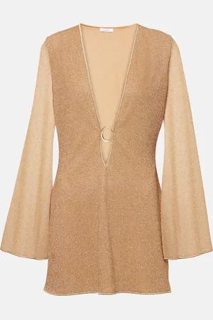 Oseree OsÃ©ree LumiÃ¨re metallic minidress