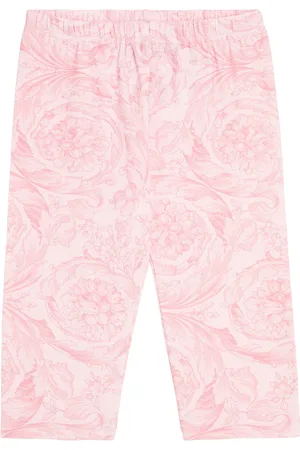 VERSACE Baby Barocco cotton-blend leggings