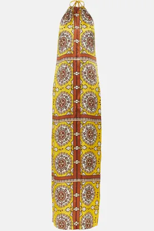 NILI LOTAN Rigel printed silk maxi dress