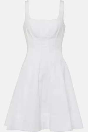 Staud Wells cotton poplin minidress