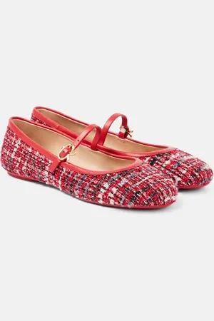 Gianvito Rossi Carla bouclÃ© Mary Jane flats