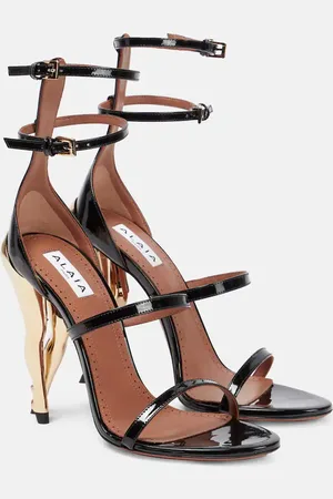 Alaïa AlaÃ¯a Cabaret patent leather sandals