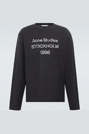 Acne Studios Logo distressed jersey T-shirt