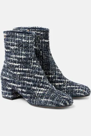 Gianvito Rossi 45 bouclÃ© ankle boots