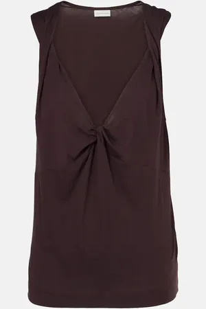 DRIES VAN NOTEN Gathered cotton top