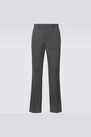 Jil Sander Checked virgin wool straight pants