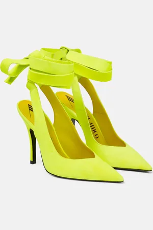 The Attico Venus wrap-around leather pumps