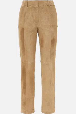 Joseph Coleman cropped suede straight pants