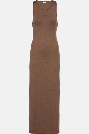 Loewe Anagram wool-blend maxi dress