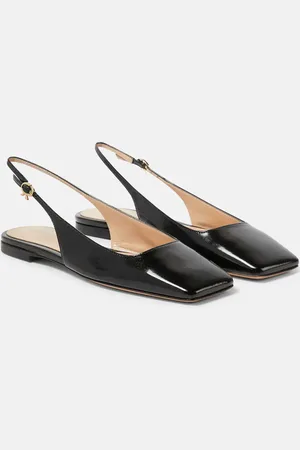 Gianvito Rossi Freeda leather slingback flats