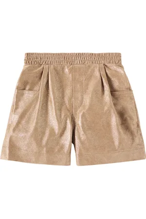 Donsje Ronie metallic leather shorts
