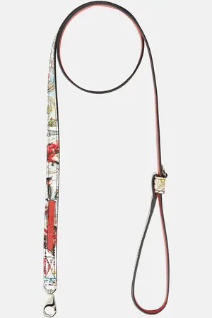 Christian Louboutin Loubileash printed leather dog leash