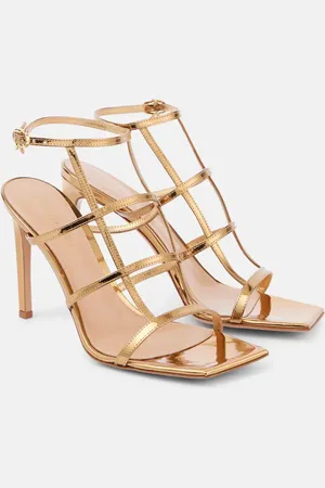 Gianvito Rossi Mondry metallic leather sandals