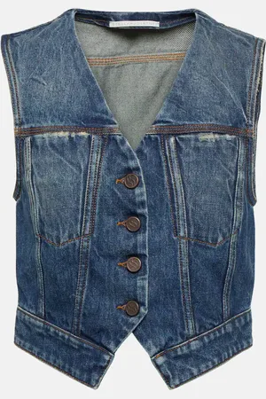 Stella McCartney Cropped denim vest