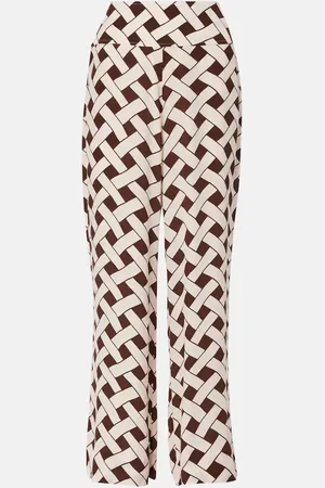 RIXO London Isotta printed wide-leg pants