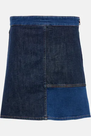 See by Chloé See By ChloÃ© Patchwork denim miniskirt