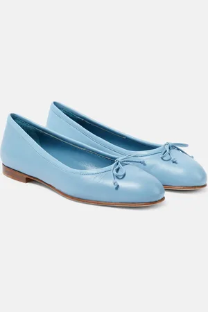 Manolo Blahnik Veralli leather ballet flats