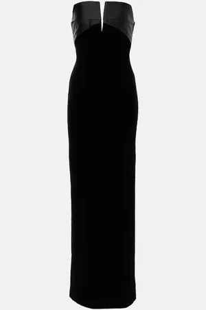 Roland Mouret Strapless velvet gown