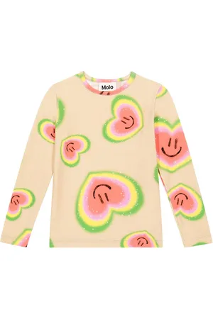 Molo Rose heart-print cotton T-shirt