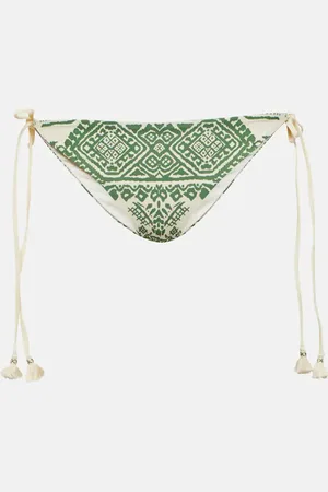 JOHANNA ORTIZ Printed self-tie bikini bottoms