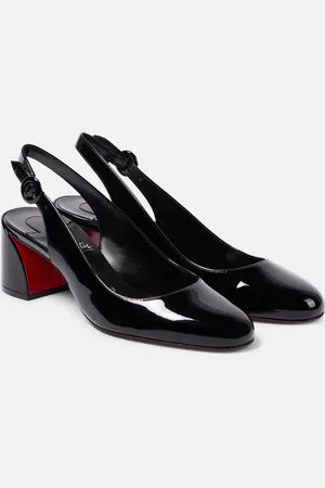 Christian Louboutin So Jane 55 patent leather slingback pumps