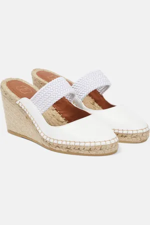 MALONE SOULIERS Siena 70 leather espadrille wedges