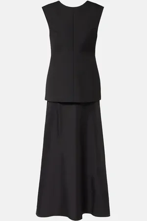Rohe RÃ³he Silk-trimmed wool-blend gown