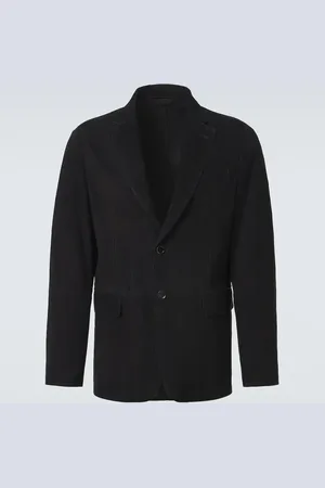 BRIONI Monti single-breasted suede blazer