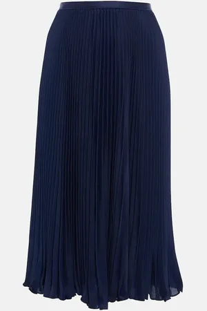Ralph Lauren Pleated georgette midi skirt