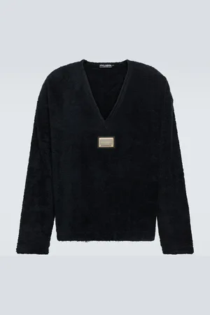Dolce & Gabbana Embellished cotton terry sweater