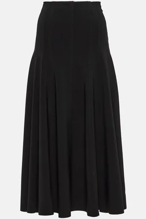 Norma Kamali Grace high-rise jersey midi skirt