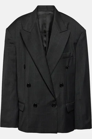 Isabel Marant Klero checked virgin wool blazer