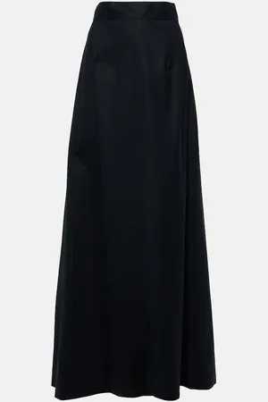 Plan C Mid-rise cotton maxi skirt