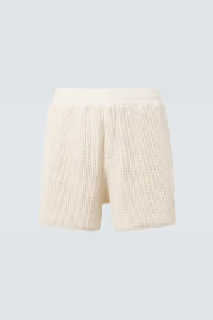 WALES BONNER Song cotton jersey mesh shorts