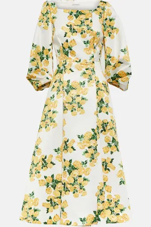 EMILIA WICKSTEAD Gabby floral taffeta faille midi dress