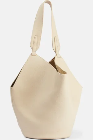 Khaite Lotus Small leather tote bag
