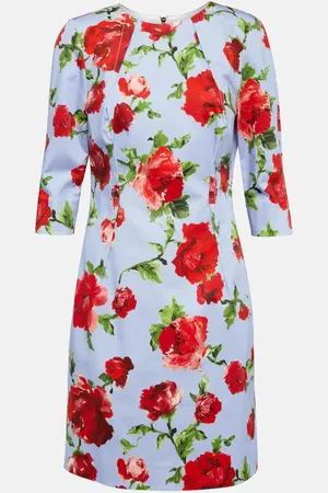 Carolina Herrera Printed cotton-blend mini dress