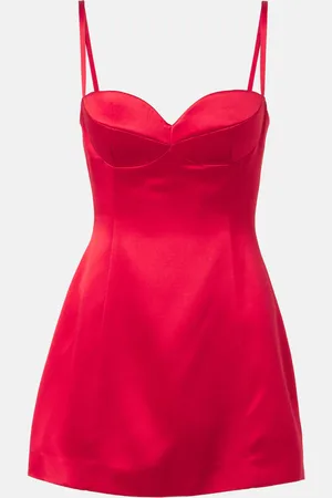 MAGDA BUTRYM Silk and wool satin minidress