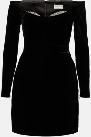 Ilkyaz Ozel Farah crystal-embellished silk minidress
